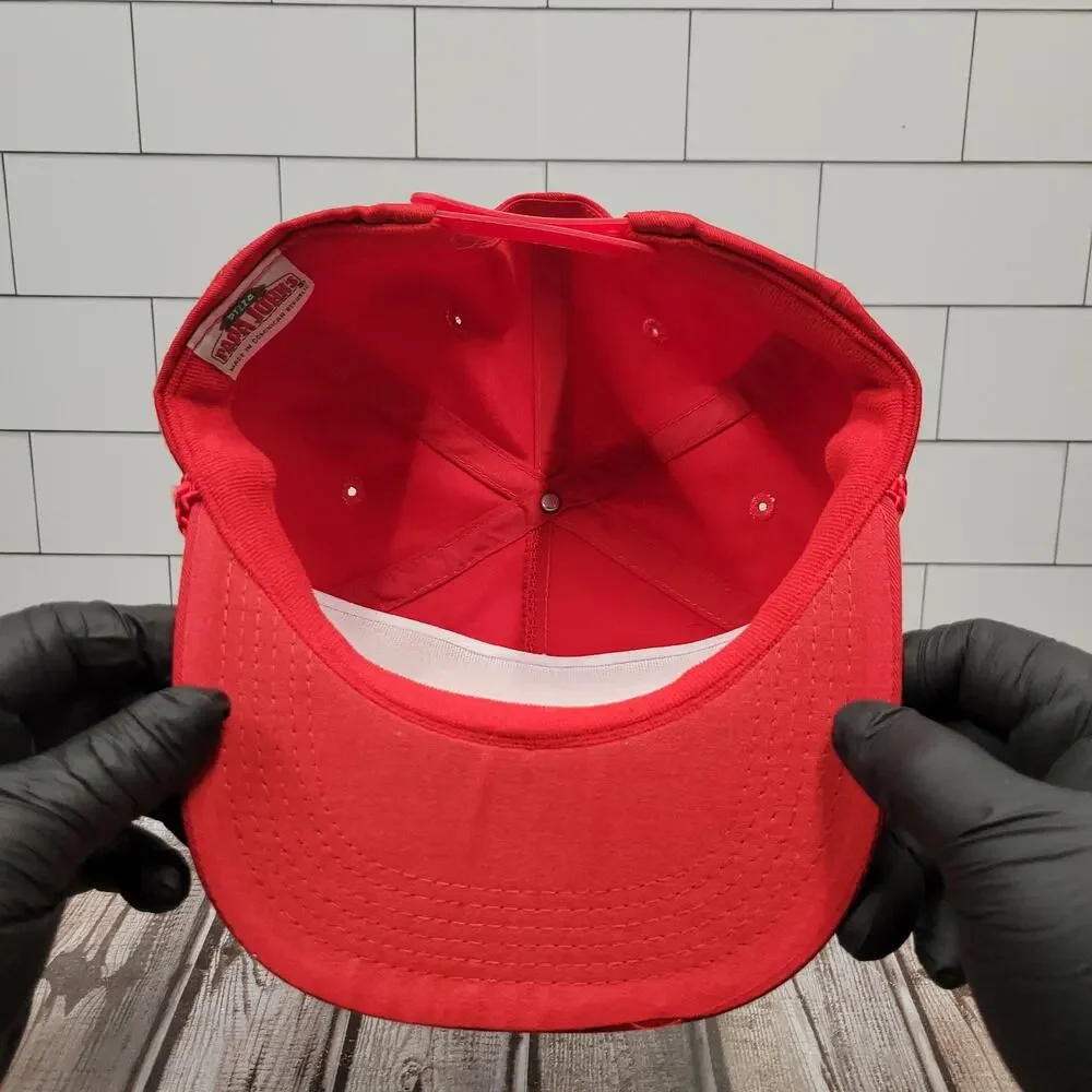 Vintage Papa Johns Pizza Snapback Hat Better Ingredients Better Pizza Red Cap